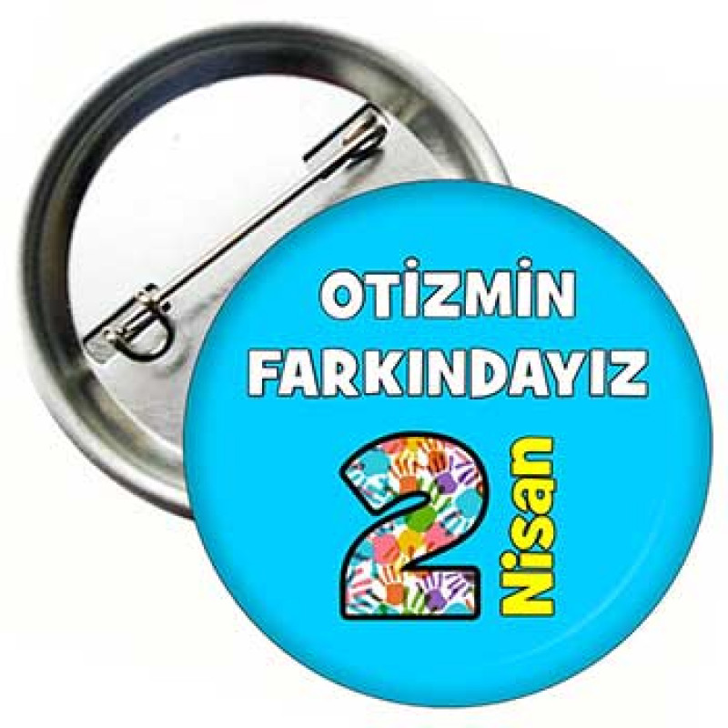 Otizm Farkındalık Metal Rozet, Otizmi Fark Et Rozeti