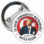 Buton Rozet Baskı 29 Ekim