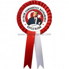 29 Ekim Atatürk Yaka Kokartları