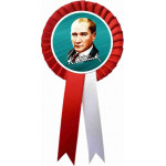 Kırmızı Kurdeleli Atatürk Yaka Kokart